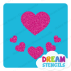 Picture of Assorted Hearts  - Vinyl Stencil - 218