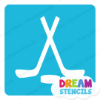 Picture of Hockey  - Vinyl Stencil - 220