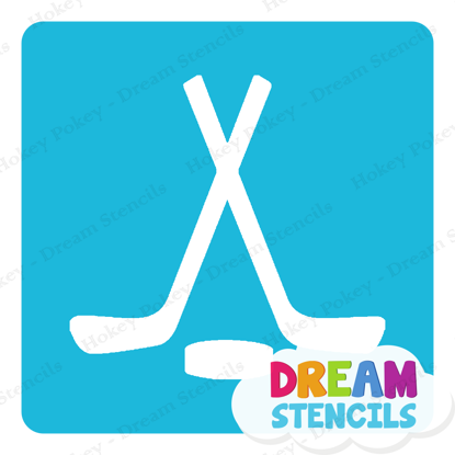 Picture of Hockey  - Vinyl Stencil - 220