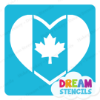 Picture of Canada Heart Flag - Vinyl Stencil - 225