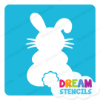 Picture of Sitting Easter Bunny - Vinyl Stencil - 234