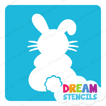 Picture of Sitting Easter Bunny - Vinyl Stencil - 234