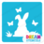 Picture of Easter Bunny with Butterflies  - Vinyl Stencil - 235