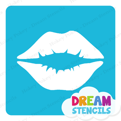 Picture of Kissing Lips  - Vinyl Stencil - 236