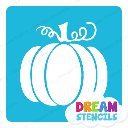 Picture of Pumpkin with Vines  - Vinyl Stencil - 237