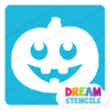 Picture of Pumpkin Cute Face - Vinyl Stencil - 240