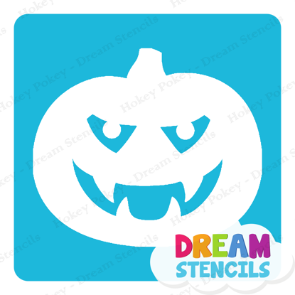 Picture of Pumpkin Vampire Face - Vinyl Stencil - 241