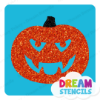 Picture of Pumpkin Vampire Face - Vinyl Stencil - 241