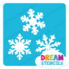 Picture of Snowflake Trio  - Vinyl Stencil - 246