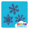 Picture of Snowflake Trio  - Vinyl Stencil - 246