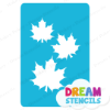 Picture of Cascading Fancy Maple Leaves - Vinyl Stencil - 250
