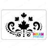 Picture of Cascading Maple Leaves With Swirls - Vinyl Stencil - 261