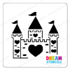 Picture of Heart Castle - Vinyl Stencil - 257