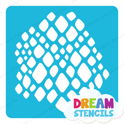 Picture of Reptile Scales - Vinyl Stencil - 274