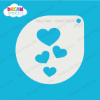 Picture of Cascading Hearts - Mylar Stencil - 255