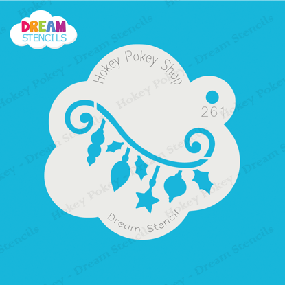 Picture of Hanging Ornaments - Mylar Stencil - 261