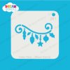 Picture of Hanging Ornaments - Mylar Stencil - 261