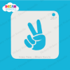 Picture of Finger Peace Sign - Mylar Stencil - 267