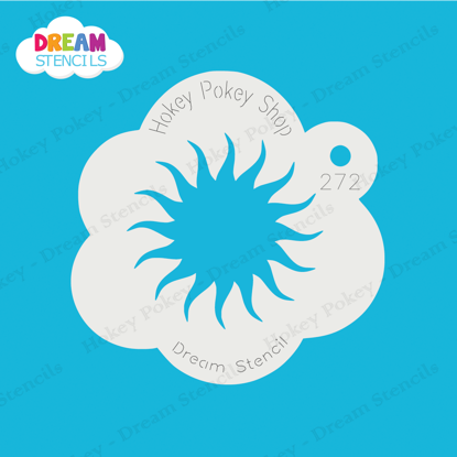 Picture of Blazing Sun - Mylar Stencil - 272