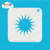 Picture of Blazing Sun - Mylar Stencil - 272