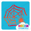 Picture of Crawling Spider With Web - Vinyl Stencil - 276