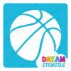 Picture of Basketball  - Vinyl Stencil - 280