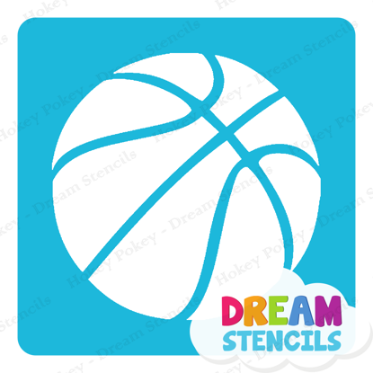 Picture of Basketball  - Vinyl Stencil - 280