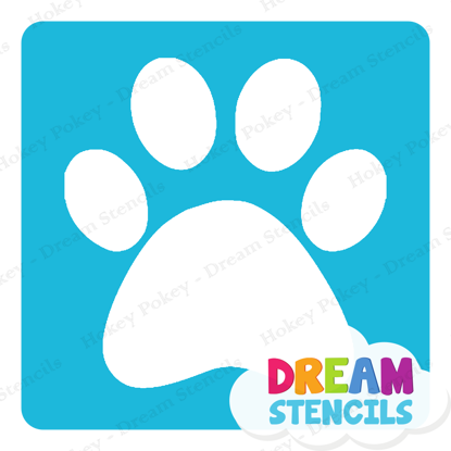 Picture of Paw Print  - Vinyl Stencil - 283