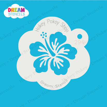 Picture of Tropical Hibiscus - Mylar Stencil - 296