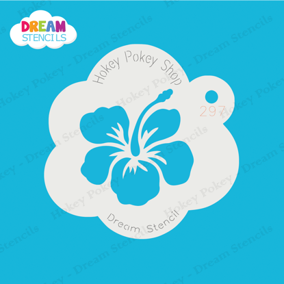 Picture of Hawaiian Hibiscus - Mylar Stencil - 297