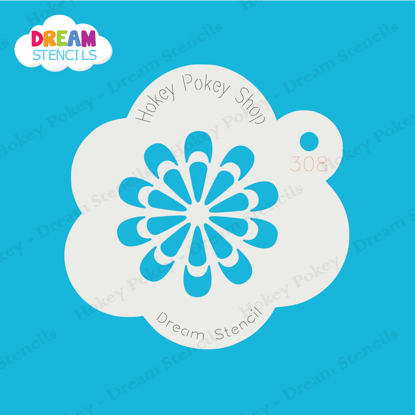 Picture of Ornamental Flower - Mylar Stencil - 308