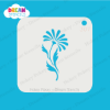 Picture of Daisy with Leaves - Mylar Stencil - 307