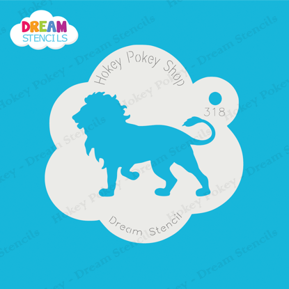 Picture of Walking Lion - Mylar Stencil - 318