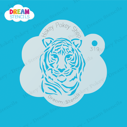Picture of Tiger Face - Mylar Stencil - 319