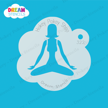 Picture of Yoga  - Mylar Stencil - 322