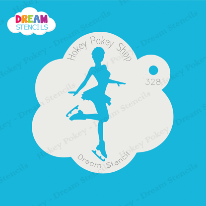Picture of Figure Skater- Mylar Stencil - 328