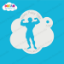 Picture of Bodybuilder - Mylar Stencil - 329