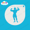 Picture of Bodybuilder - Mylar Stencil - 329