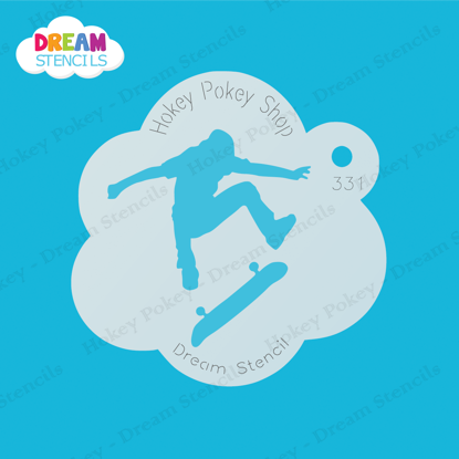 Picture of Skateboarder - Mylar Stencil - 331