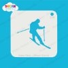 Picture of Mountain skiing - Mylar Stencil - 336