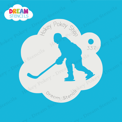 Picture of Hockey Player - Mylar Stencil - 337