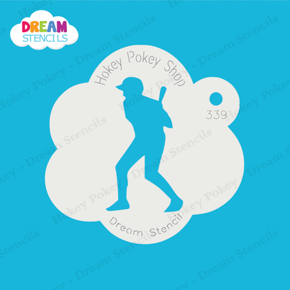 Picture of Baseball Player - 2 - Mylar Stencil - 339