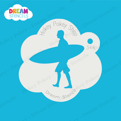Picture of Surfer -1  - Mylar Stencil - 346