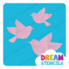 Picture of Three Sparrows - Vinyl Stencil - 287