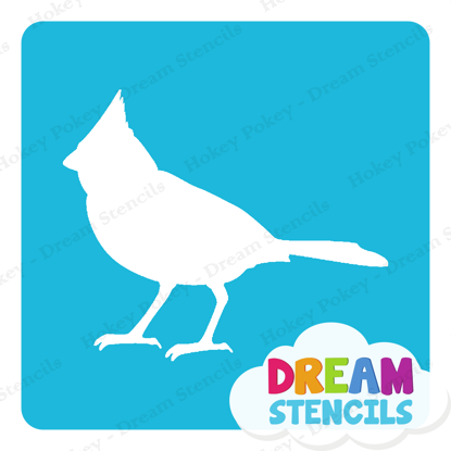 Picture of Bird Cardinal - Vinyl Stencil - 288