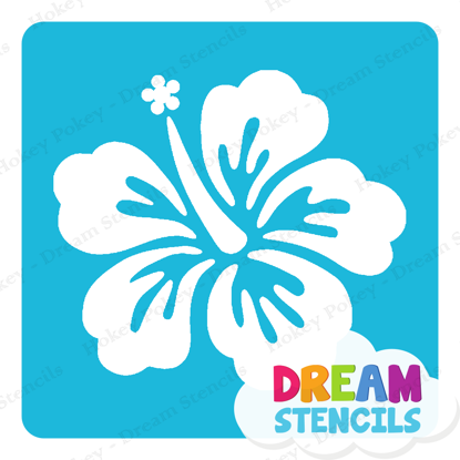 Picture of Tropical Hibiscus  - Vinyl Stencil - 302