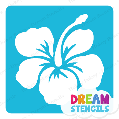 Picture of Hawaiian Hibiscus  - Vinyl Stencil - 303