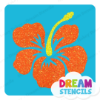 Picture of Hawaiian Hibiscus  - Vinyl Stencil - 303