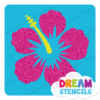 Picture of Hibiscus Flower - Vinyl Stencil - 305