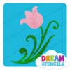 Picture of Tulip with Swirls - Vinyl Stencil - 309